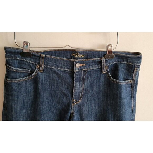 Old Navy The DIVA Jeans Womens Size 14 Regular Blue Mid Rise Denim Pants 38x30 - Picture 2 of 6